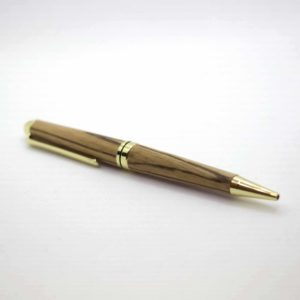 Handgemachter Kugelschreiber aus exotischem Holz mit Gravur
